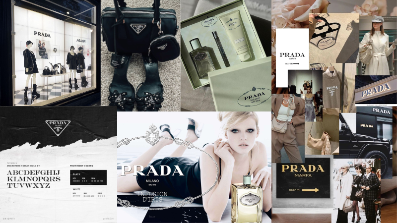 Bộ nhận diện thương hiệu Prada