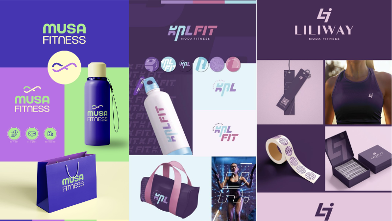 Bộ sưu tập logo thể thao theo phong cách tối giản nhưng mạnh mẽ