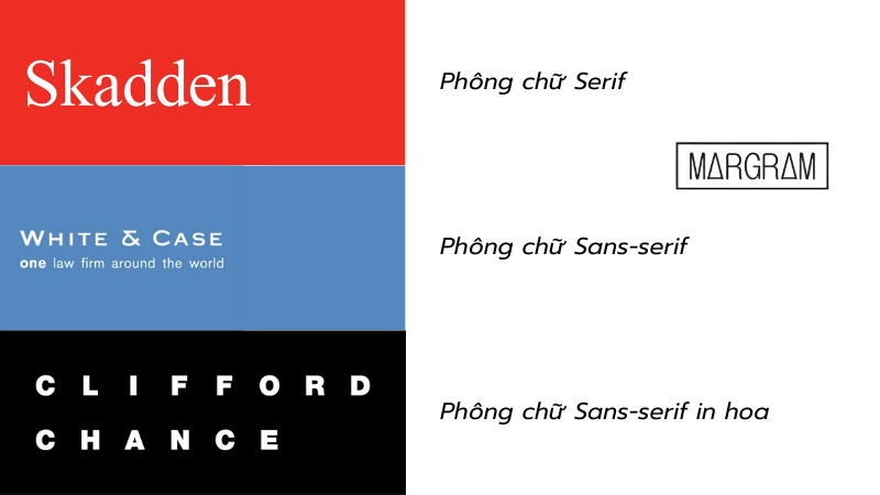 Các kiểu phông chữ logo công ty luật