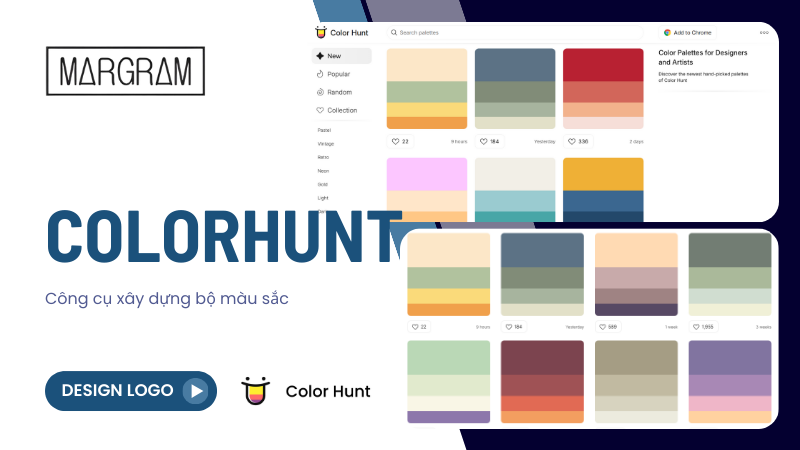 Công cụ thiết kế logo - Colorhunt