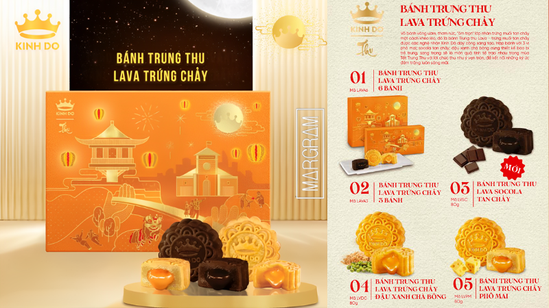 Dòng bánh lava trứng chảy Kinh Đô 2025