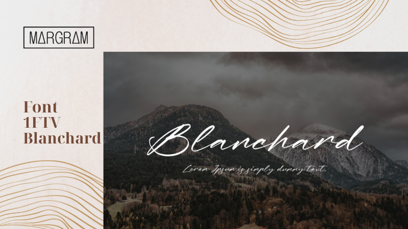 Font 1FTV Blanchard Font 1FTV Blanchard