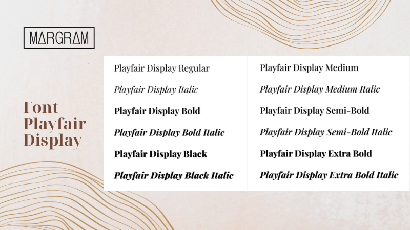 Font Playfair Display ứng dụng nhiều cho thiết kế spa Font Playfair Display ứng dụng nhiều cho thiết kế spa