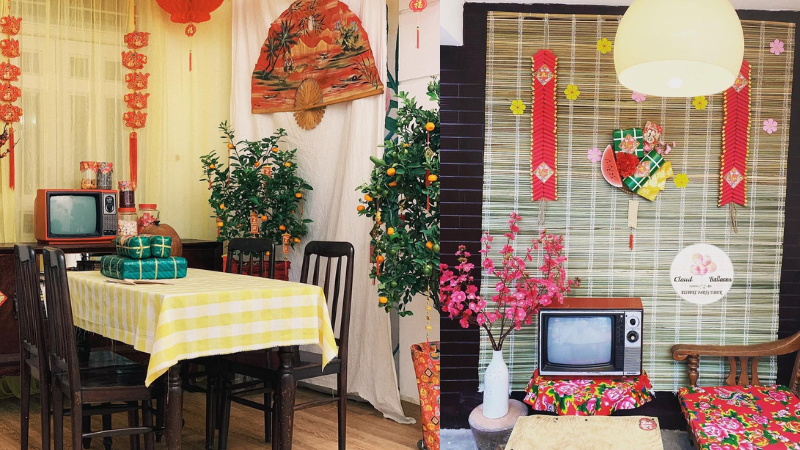 Gợi &yacute; trang tr&iacute; kh&ocirc;ng gian Tết mộc mạc m&agrave; v&ocirc; c&ugrave;ng ấn tượng