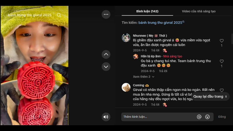 Givral nhận cơn mưa lời khen vì độ ngọt vừa phải của bánh