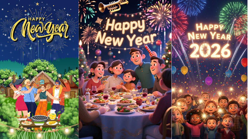 H&igrave;nh ảnh Tết Nguy&ecirc;n Đ&aacute;n 2026 gia đ&igrave;nh sum vầy