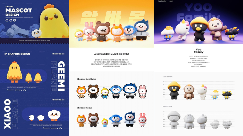 Hình ảnh mascot động vật ngộ nghĩnh đại diện cho thương hiệuHình ảnh mascot động vật ngộ nghĩnh đại diện cho thương hiệu