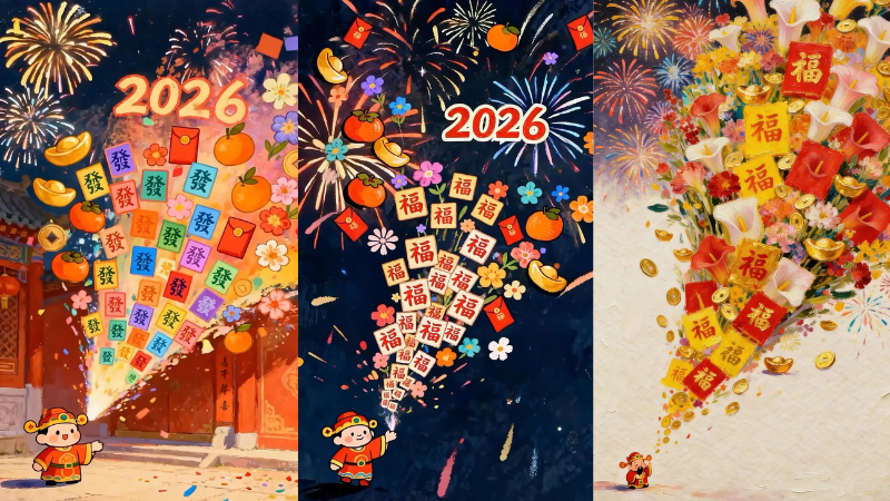 H&igrave;nh nền Tết điện thoại chibi thần t&agrave;i đẹp