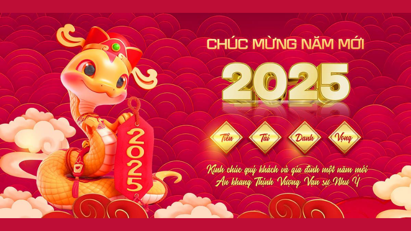 Hình nền Tết năm 2025: Thiết kế độc đáo mừng năm con Rắn