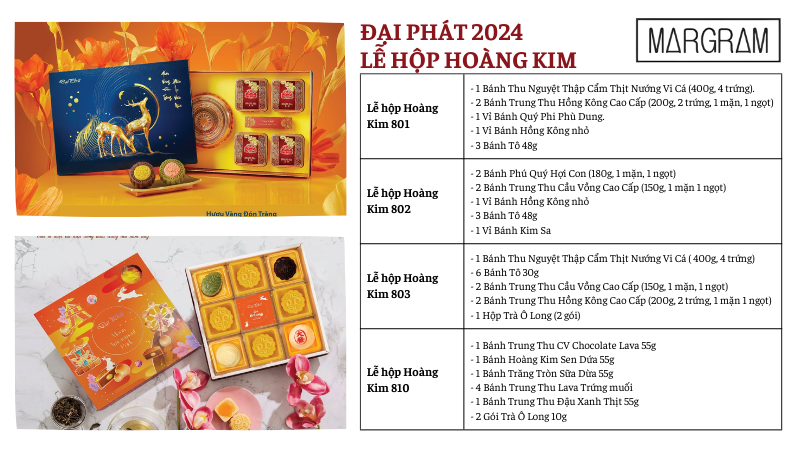 Hộp bánh Đại Phát 2024 - Lễ hộp Hoàng Kim