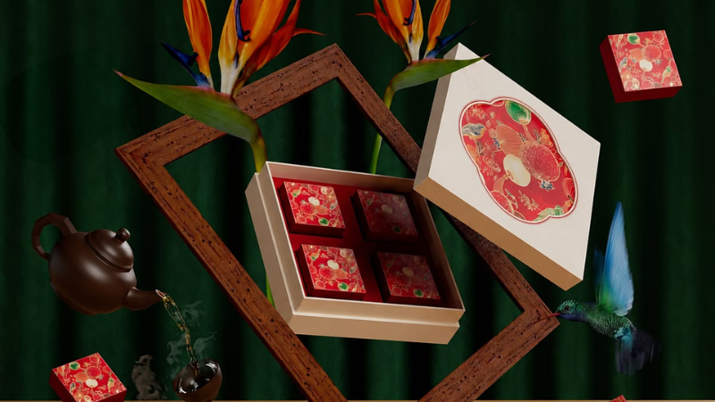 Kiểu d&aacute;ng hộp &acirc;m dương nắp rời chắc chắn, tối ưu chi ph&iacute; khi l&agrave;m hộp b&aacute;nh Trung Thu