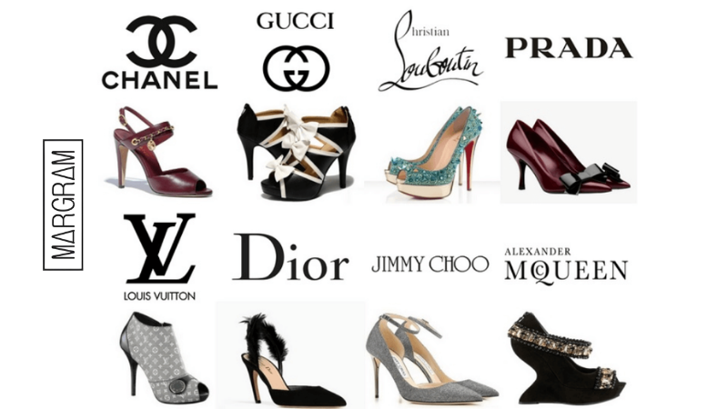 Logo giày cao gót nữ nổi tiếng với những nét thiết kế mềm mại, uyển chuyển