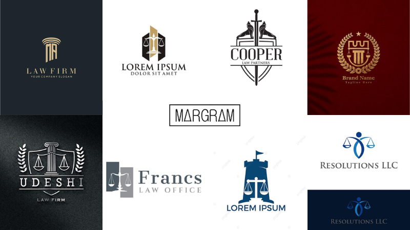 Logo luật sư sử dụng biểu tượng truyền thống độc đáo Logo luật sư sử dụng biểu tượng truyền thống độc đáo
