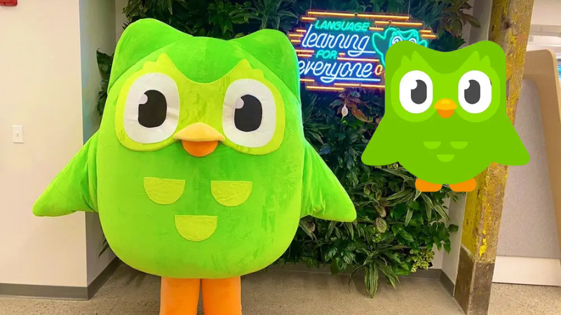 Mascot của Duolingo