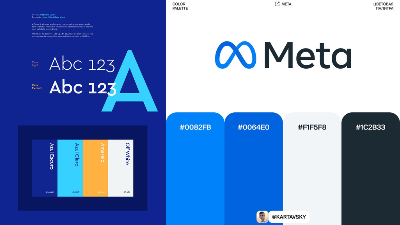 Màu xanh dương ứng dụng trong thiết kế logo