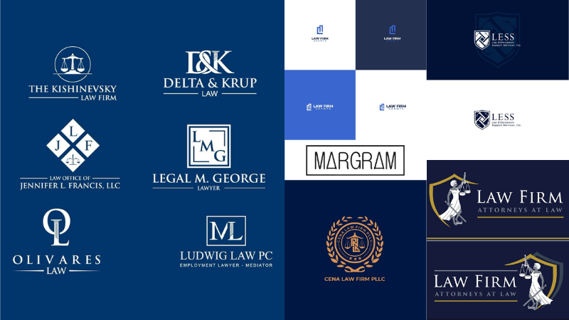 Mẫu logo ngành luật chuyên nghiệp màu xanh dương tin cậy Mẫu logo ngành luật chuyên nghiệp màu xanh dương tin cậy