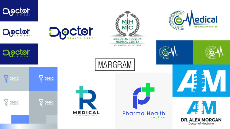 Mẫu logo phòng khám tối giản - hiện đại Mẫu logo phòng khám tối giản - hiện đại