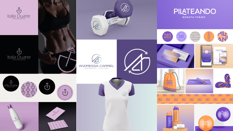 Mẫu logo thể thao sáng tạo – Phù hợp cho thương hiệu thời trang, gym, fitness