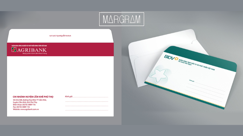 Mẫu phong bì công ty ngân hàng sang trọng
