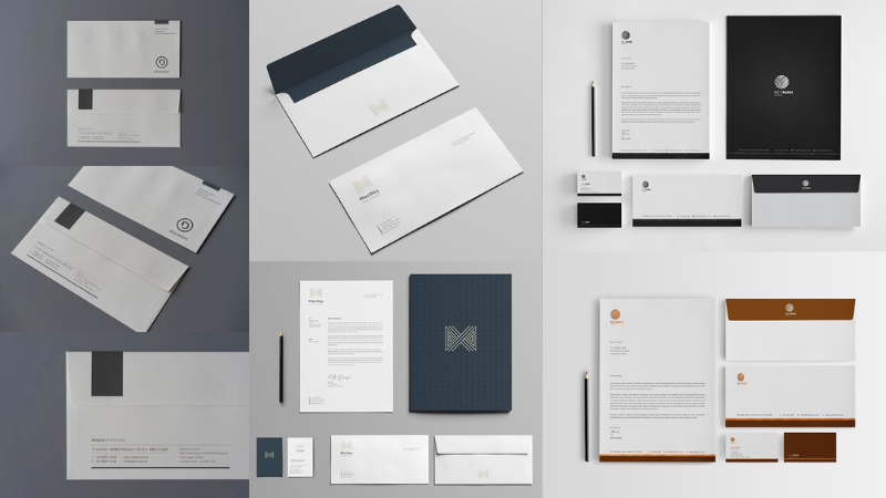 Mẫu phong bì công ty thiết kế hiện đại - trang trọng