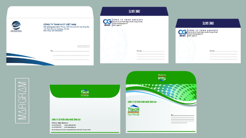 Mẫu phong bì doanh nghiệp hiện đại