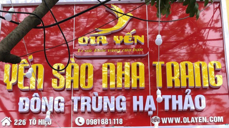 Mẫu thiết kế bảng hiệu yến sào phong cách cổ điển