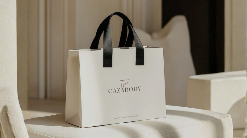 Mẫu t&uacute;i giấy Couche in logo basic