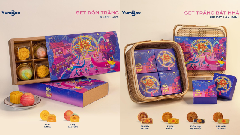 Nét truyền thống của Trung thu xưa trong bao bì set bánh Trung thu cao cấp