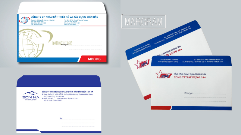 Phong bì công ty tài chính sang trọng