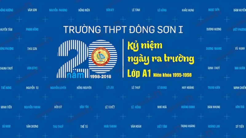 Phông họp lớp đơn giản, ấn tượng