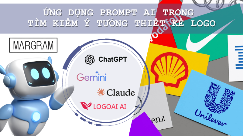 Prompt AI giúp tiết kiệm thời gian, bùng nổ ý tưởng thiết kế logo