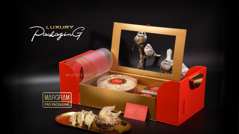 Sự sang trọng của bao bì yến sào cao cấp