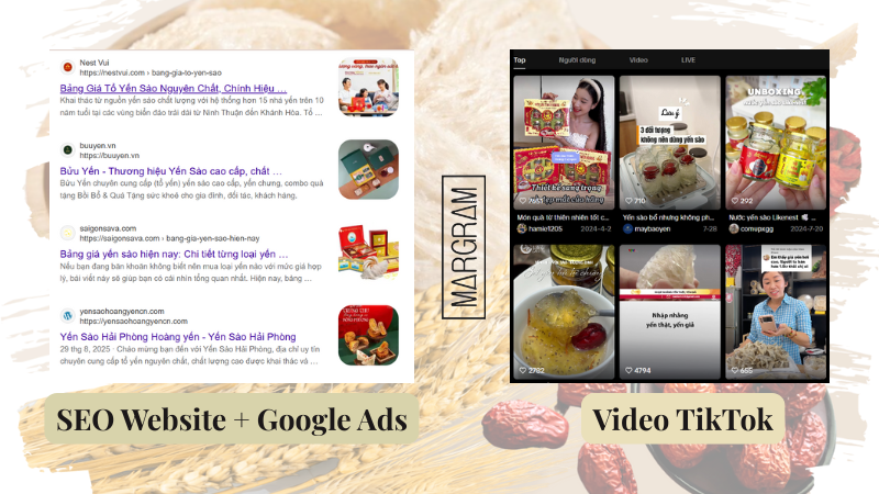 Tối ưu kênh online kinh doanh yến sào cuối năm