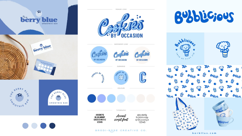 Top mẫu ý tưởng thiết kế logo màu xanh dương đáng tham khảo