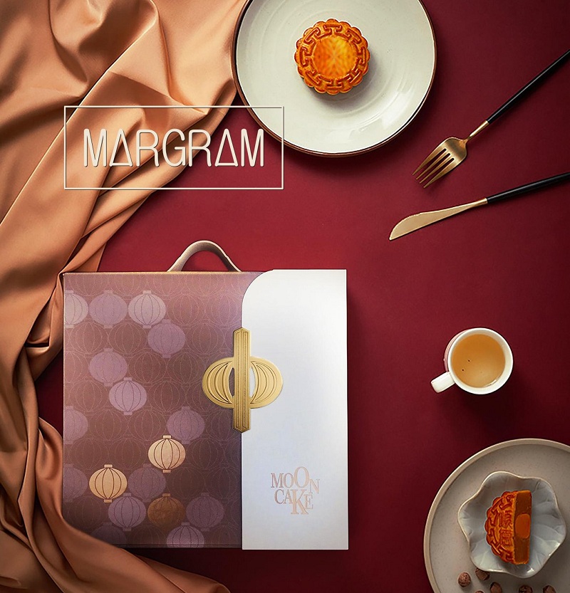 Cảm hứng phương Đông trong thiết kế hộp bánh trung thu của Margram