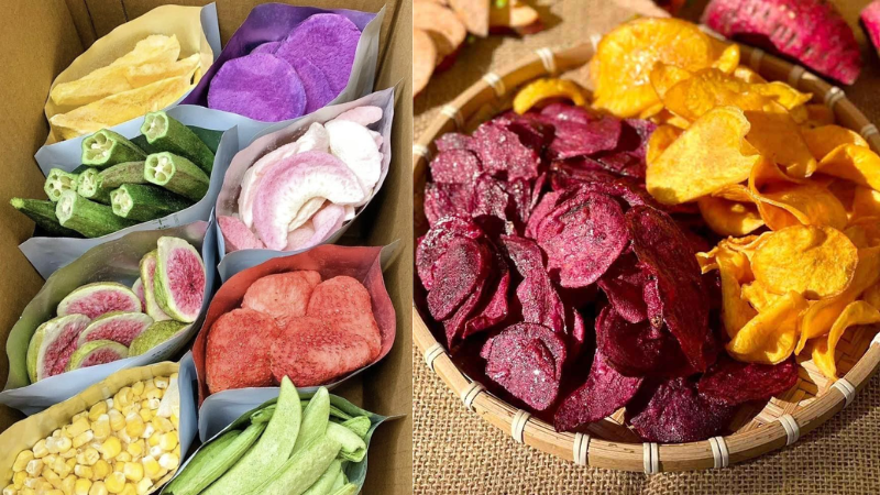 Ăn vặt Tết l&agrave;nh mạnh, đa dạng hoa quả sấy chất lượng