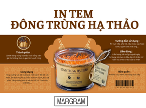 In tem đông trùng hạ thảo - Giải pháp giúp sản phẩm của bạn vươn tầm