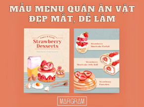 Tổng hợp các mẫu menu quán ăn vặt đẹp mắt, dễ làm