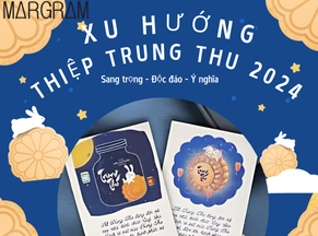 Xu hướng thiệp trung thu sang trọng 2024